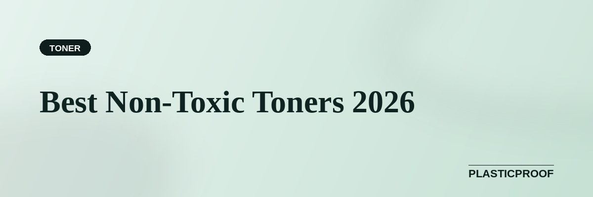 Collection of clean non-toxic facial toners with natural botanical ingredients