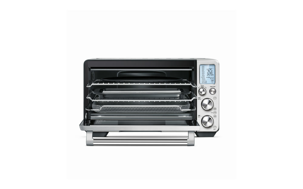 Breville Smart Oven Air Fryer Pro — full stainless steel interior, no non-stick coatings, 13 functions
