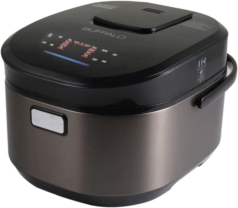 Buffalo Titanium Grey induction heating rice cooker