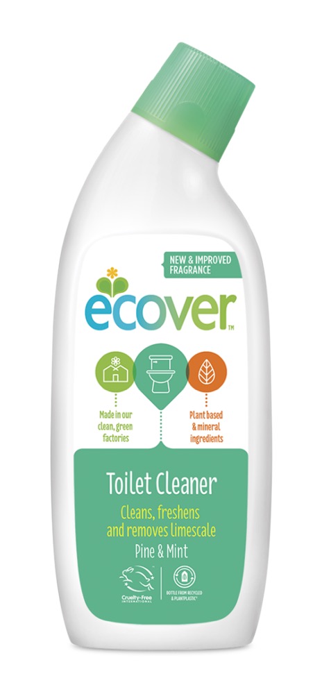 Ecover Toilet Cleaner Pine & Mint bottle — plant-based, biodegradable, no chlorine or hydrochloric acid