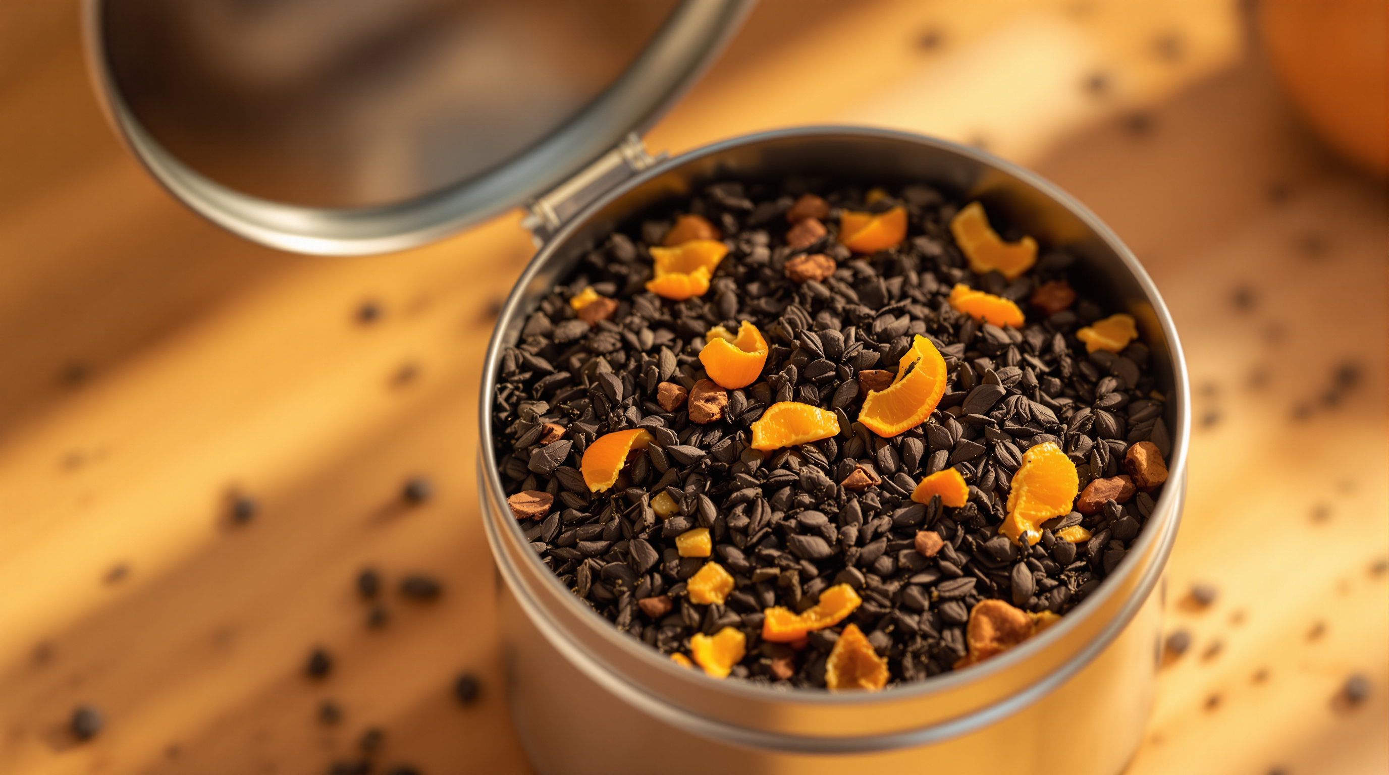 Harney & Sons loose-leaf tea in a resealable metal tin &mdash; whole-leaf tea with no bag