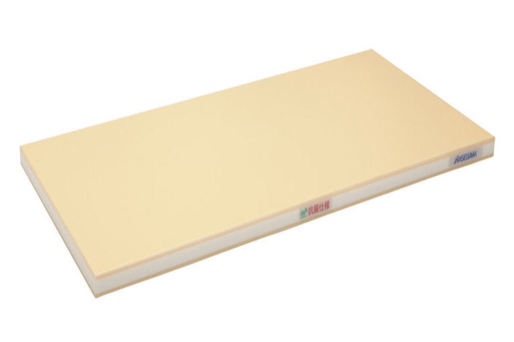 Hasegawa FSR Pro-Soft cutting board with wood core — Japanese professional standard, soft polyethylene surface