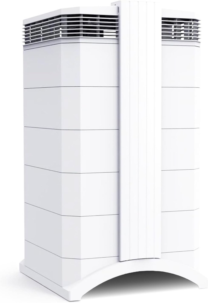 IQAir HealthPro Plus air purifier — Swiss-made HyperHEPA tower that filters down to 0.003 microns