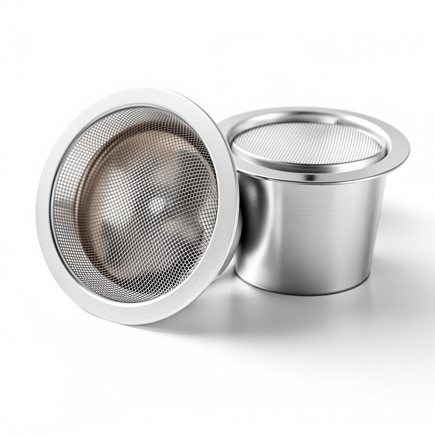 JavaNest stainless steel reusable K-cup pods 2-pack with fine mesh screens