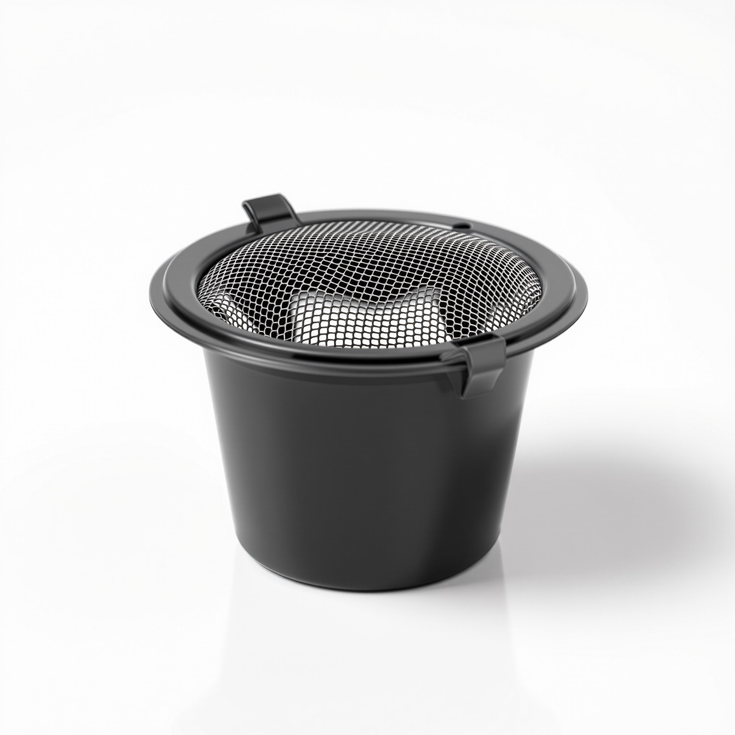 K&J black reusable K-cup pods 4-pack with stainless steel mesh screens for Keurig 2.0 brewers