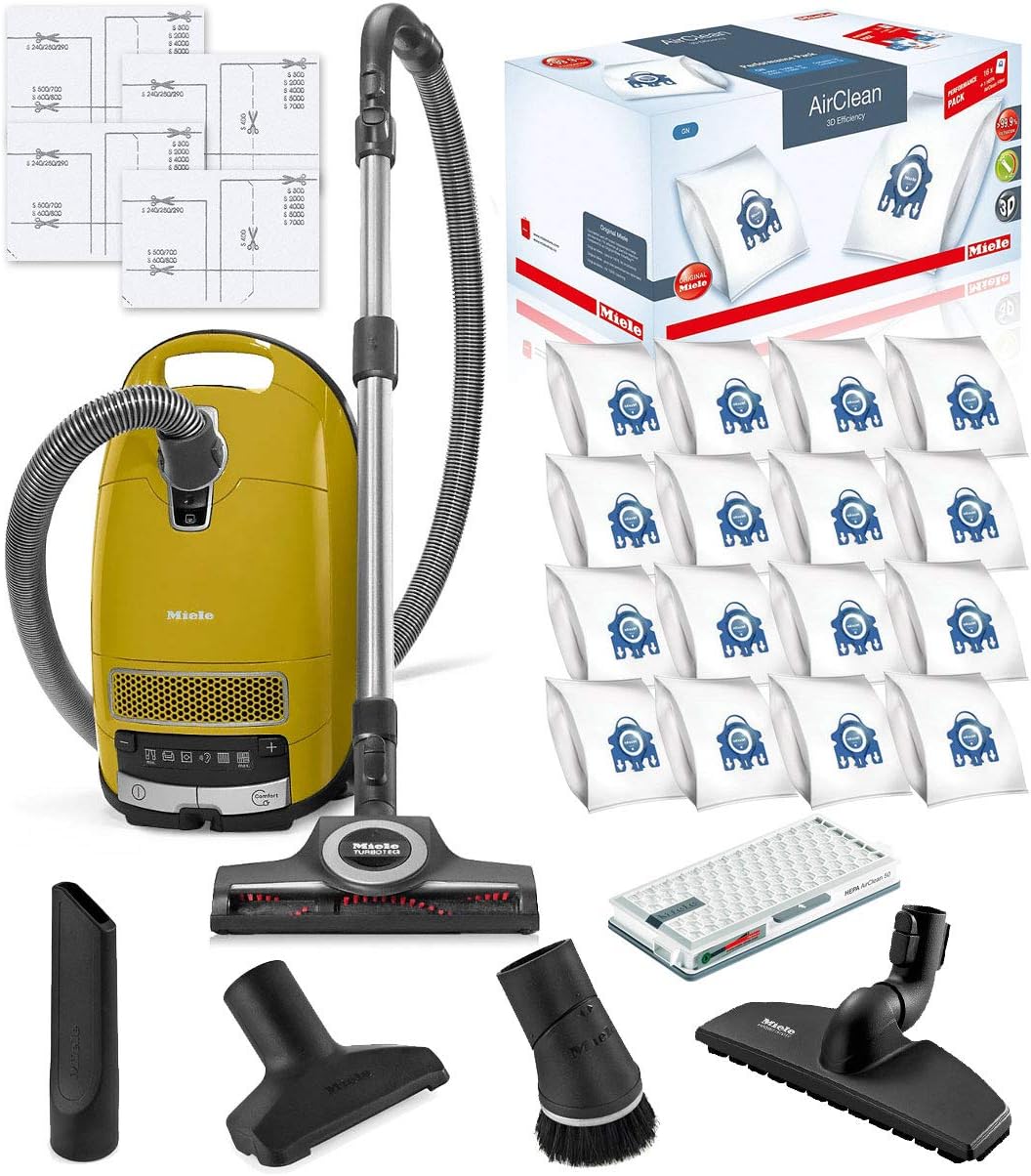 Miele Complete C3 Calima bagged canister vacuum with hose, telescopic wand and turbobrush floor head