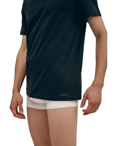 Organic Basics organic cotton short-sleeve crewneck tee — 100% organic cotton, no synthetic microfiber shedding