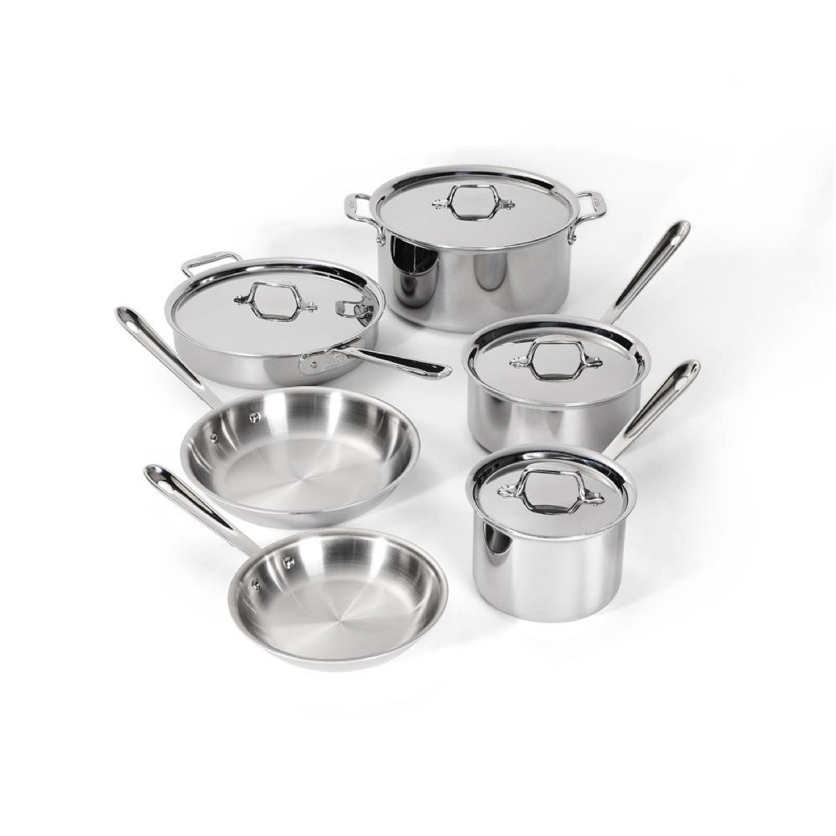 All-Clad D3 Stainless Steel 10-Piece Set — official product photo