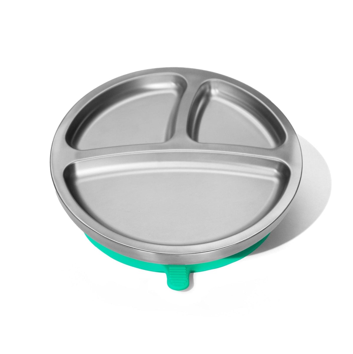 Stainless Steel Baby Plate with Silicone Suction Base — official product photo