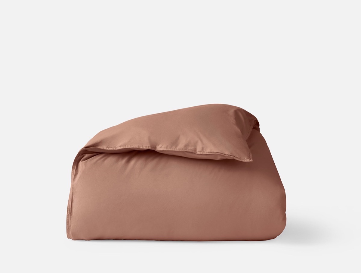 Organic Crinkled Percale Duvet Cover — official product photo