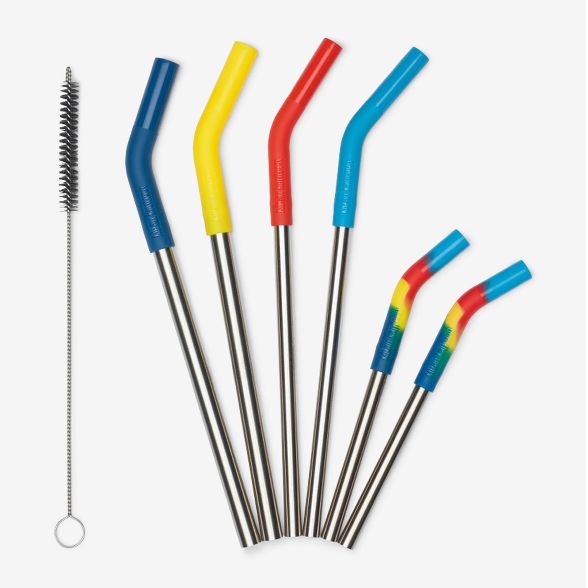 Recycled Stainless Steel Straw Set (6-Pack) — official product photo