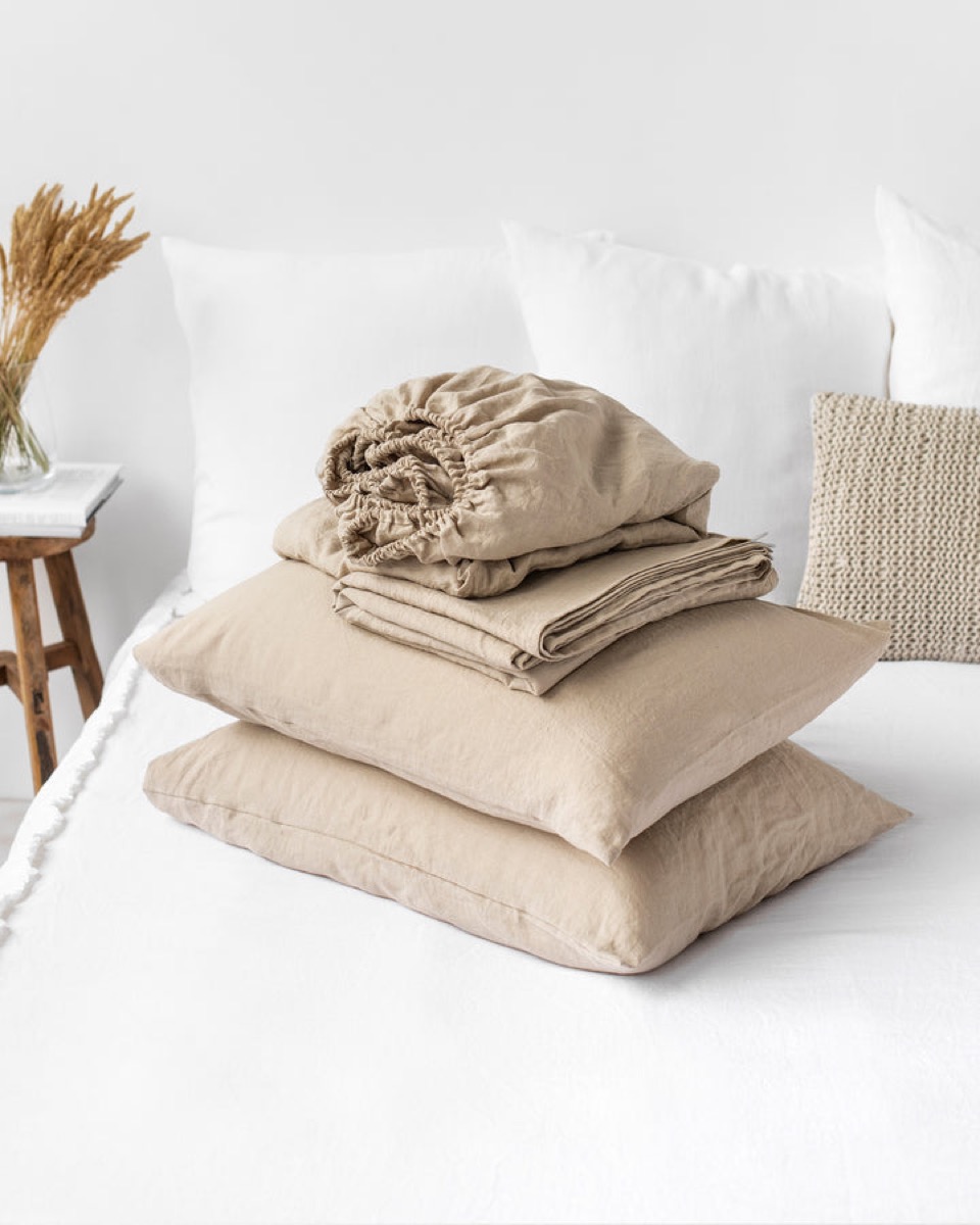 Natural Linen Sheet Set — official product photo