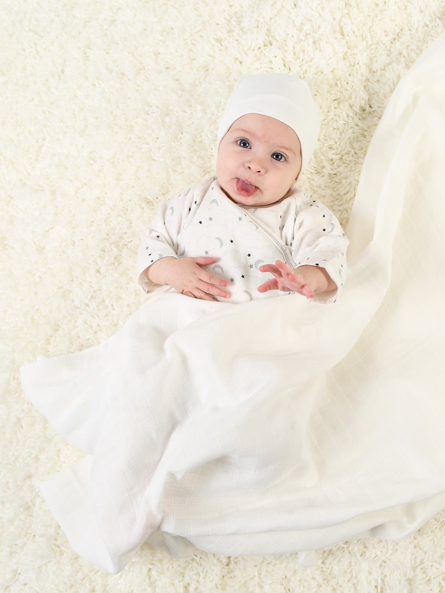 Organic Cotton Muslin Swaddle Blanket — official product photo